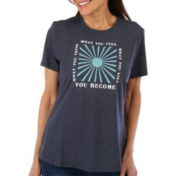 Reel Legends Womens Heathered Crew T-Shirt