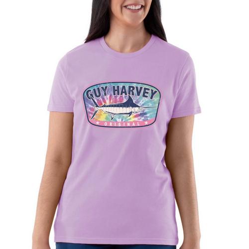 Guy Harvey Womens Marlin Crew Neck T-Shirt