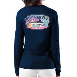 Guy Harvey Womens Marlin Long Sleeve T-Shirt