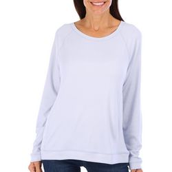 Womens Outdoor Cashmere 1 Pocket Long Sleeve Sweater