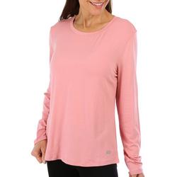 Womens UPF 50 Solid Long Sleeve Top