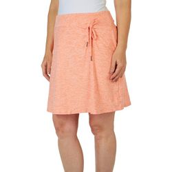 Kyodan Womens 18 in. Solid Side Shirred Moss Jersey Skirt