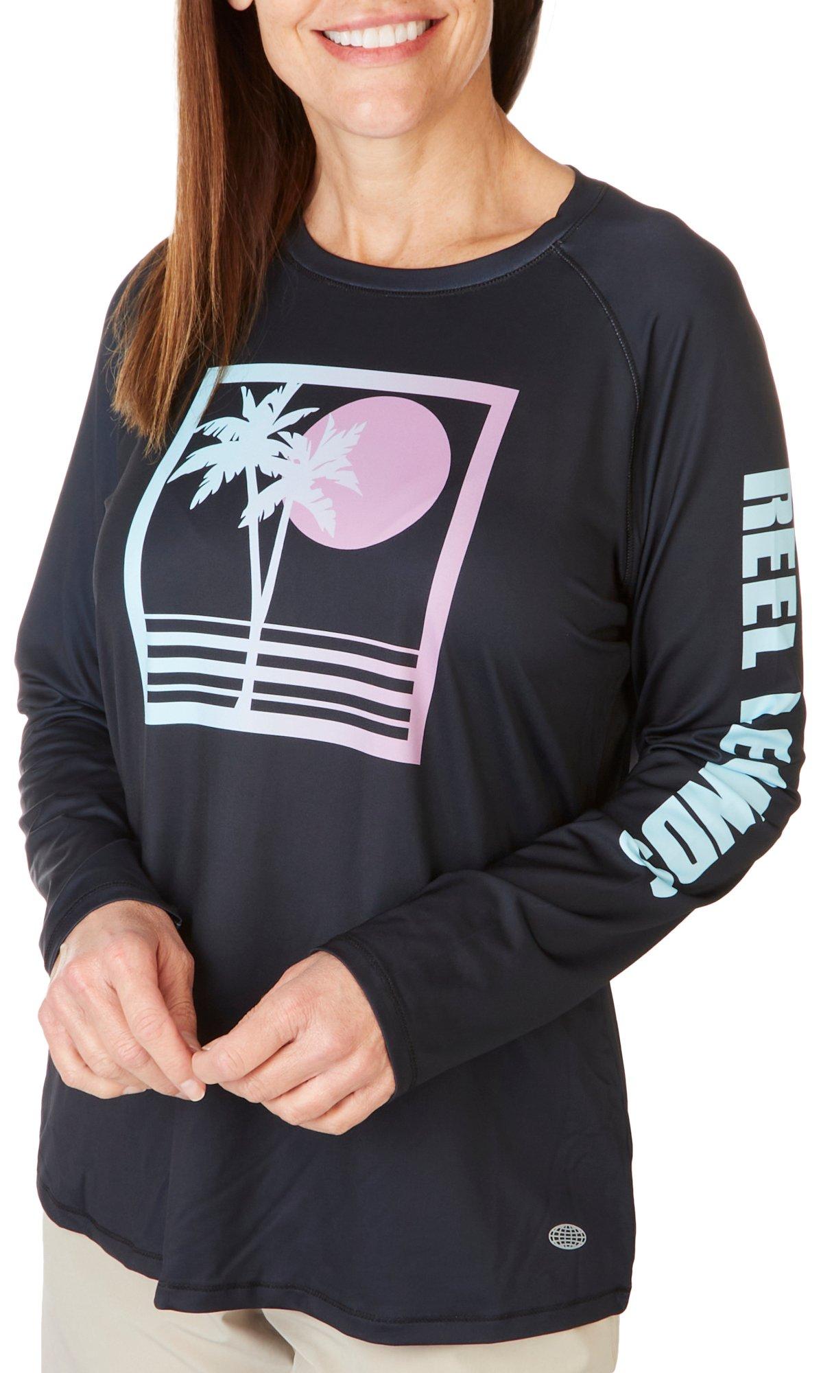 Womens Reel-Tec Ocean Views Long Sleeve Top