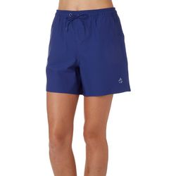 Loco Skailz Womens Performance 5 in. Solid Pull On Shorts