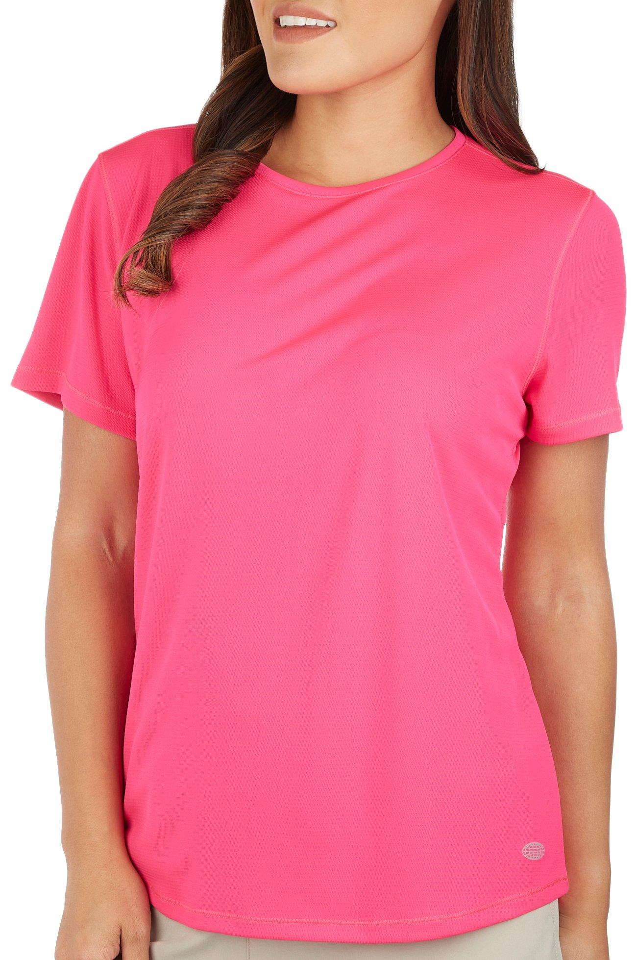 Women's Reel Legends Performance Outfitters Freeline Hot PinkAthletic Shirt  L