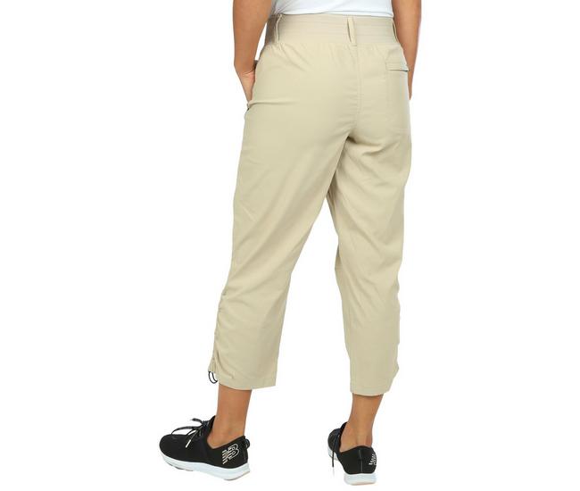 Reel Legends Womens 24 in Solid Cinched Bottom Pants
