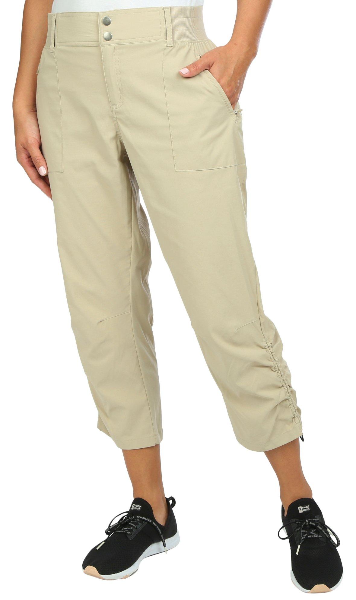 Womens 24 in Solid Cinched Bottom Pants