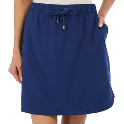 Reel Legends Womens Solid Zippered Pocket Skirt