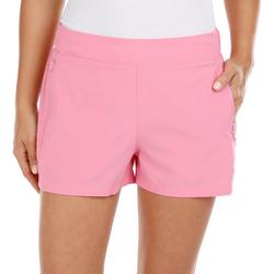 Womens 3 in. Solid Woven Short