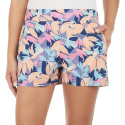 Reel Legends Womens 3 in. Tropical Woven Shorts