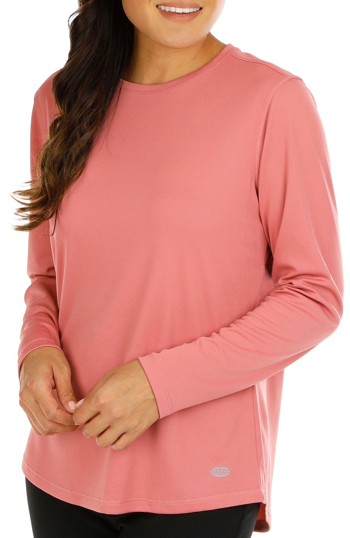 Womens Freeline Round Neck Long Sleeve Top