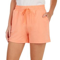 Womens 4 in. Solid Knit Pull On Short
