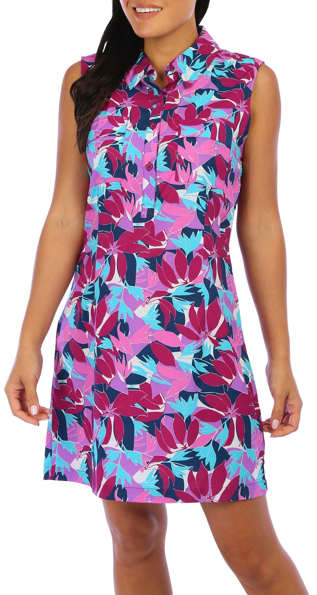Womens Mariner Tropical Print Dress