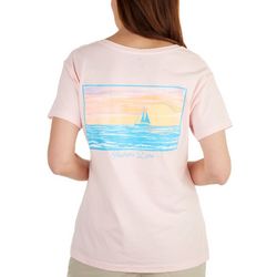 Southern Lure Womens Sailaway Sunset Short Sleeve T-Shirt