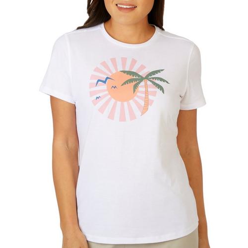 Reel Legends Womens Sun and Palms T-Shirt