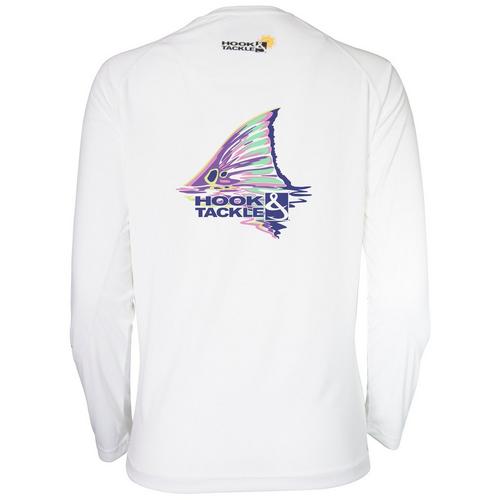 Hook And Tackle Womens Red Tail Long Sleeve