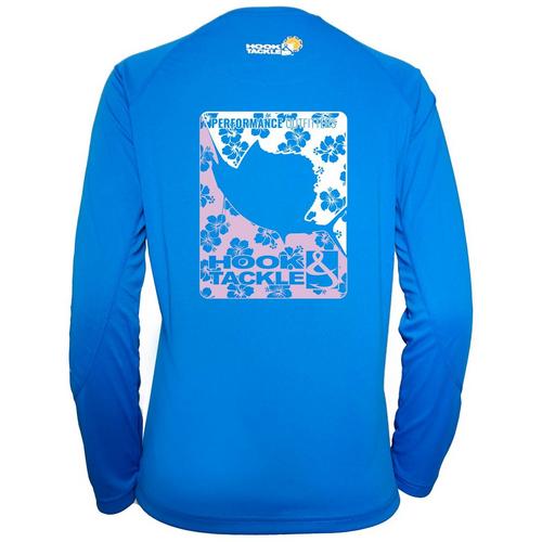 Hook And Tackle Womens Flower Power Long Sleeve