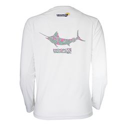Hook And Tackle Womans Long Sleeve Screen Printed Top