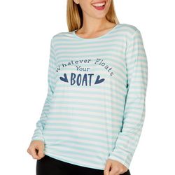 Outdoor Life Womens Striped Long Sleeve Top