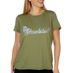 Outdoor Life Womens Rouched Back Short Sleeve Top