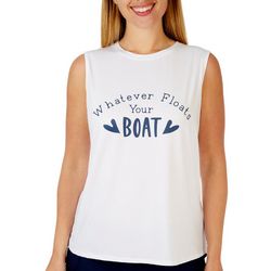 Outdoor Life Womens Float Your Boat Graphic Sleeveless Top