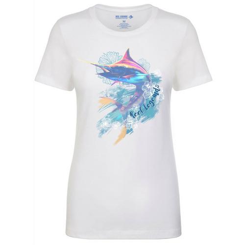 Reel Legends Womens Marlin Graphic T-Shirt