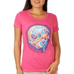 Reel Legends Womens Octopus Moon T-Shirt