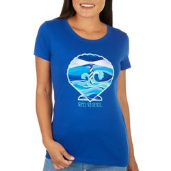 Reel Legends Women Lighthouse Shell T-Shirt