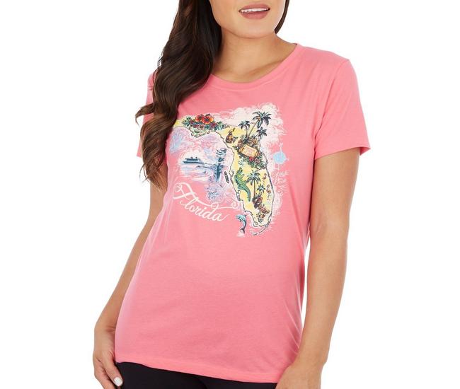 Reel Legends Womens Florida Graphic T-Shirt