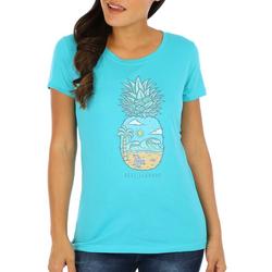 Womens Pineapple Beach Crew T-Shirt