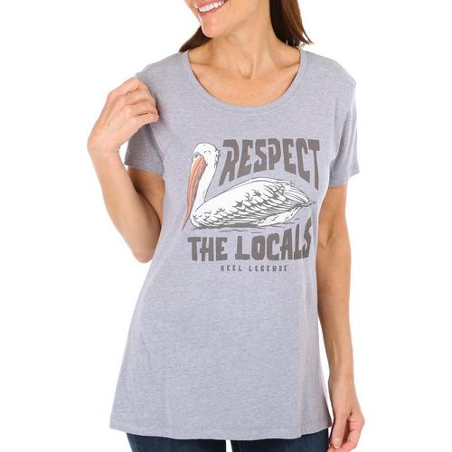 Reel Legends Womens Respect The Local Crew Neck