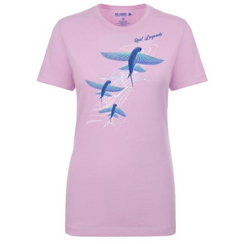 Reel Legends Womens Flying Fish T-Shirt