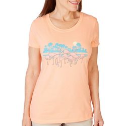 Reel Legends Womens Flaminglo Short Sleeve T-Shirt