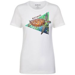 Reel Legends Womens Classic Sea Turtle T-Shirt