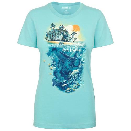 Reel Legends Womens Island & Sea View T-Shirt