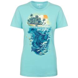 Womens Island & Sea View T-Shirt