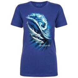 Womens Dolphins Paint T-Shirt