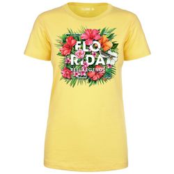 Reel Legends Womens Florida Flowers Short Sleeve T-Shirt