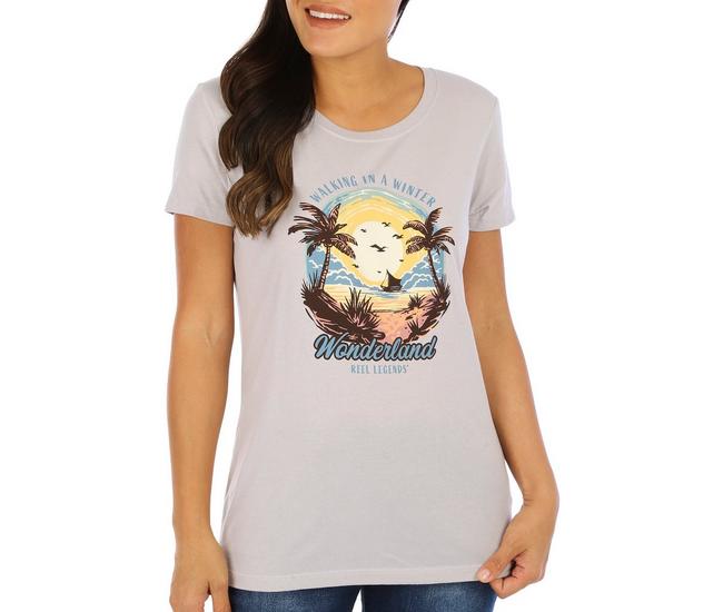 Reel Legends Womens Winter Wonderland Short Sleeve Shirt