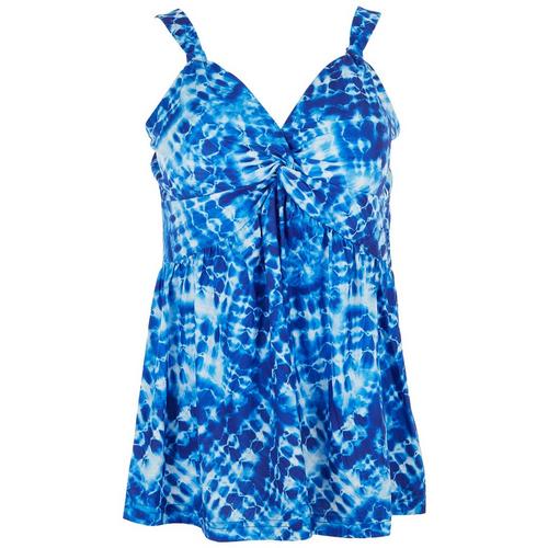 Blue Sol Womens Water Twist Front Sleeveless Top