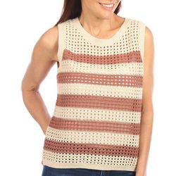 Bunulu Womens Stripe Knit Sweater Vest