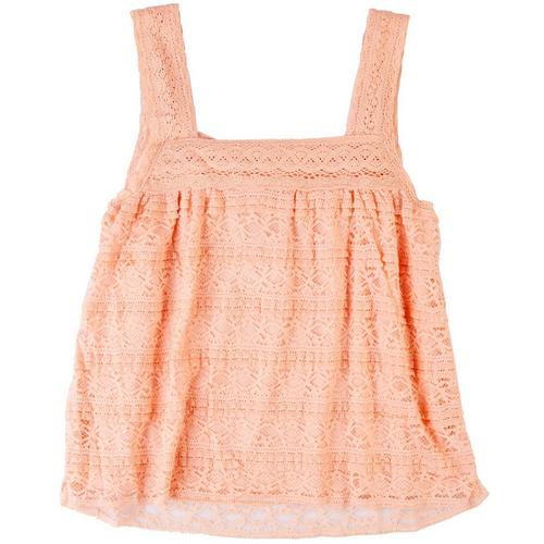 American Rag Womens Lace Squared Neck Tank Top
