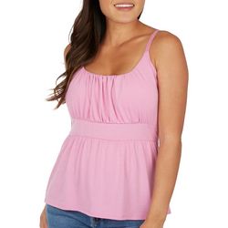 Harlow and Rose Womens Solid Tie Back Sleeveless Top