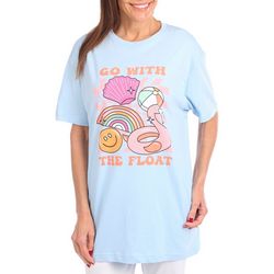 Womens Go With The Floats Short Sleeve T-Shirt