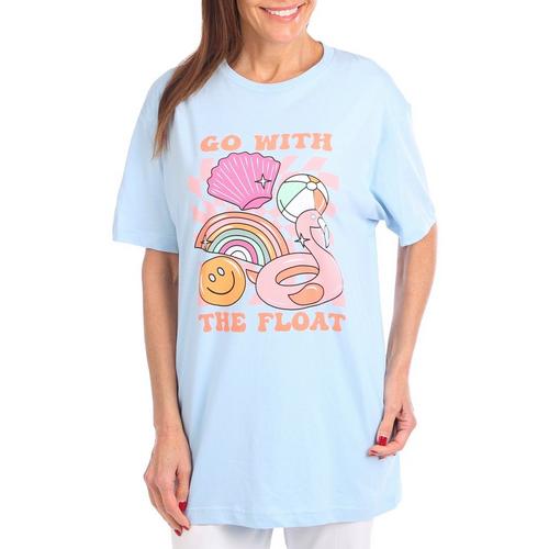 Womens Go With The Floats Short Sleeve T-Shirt