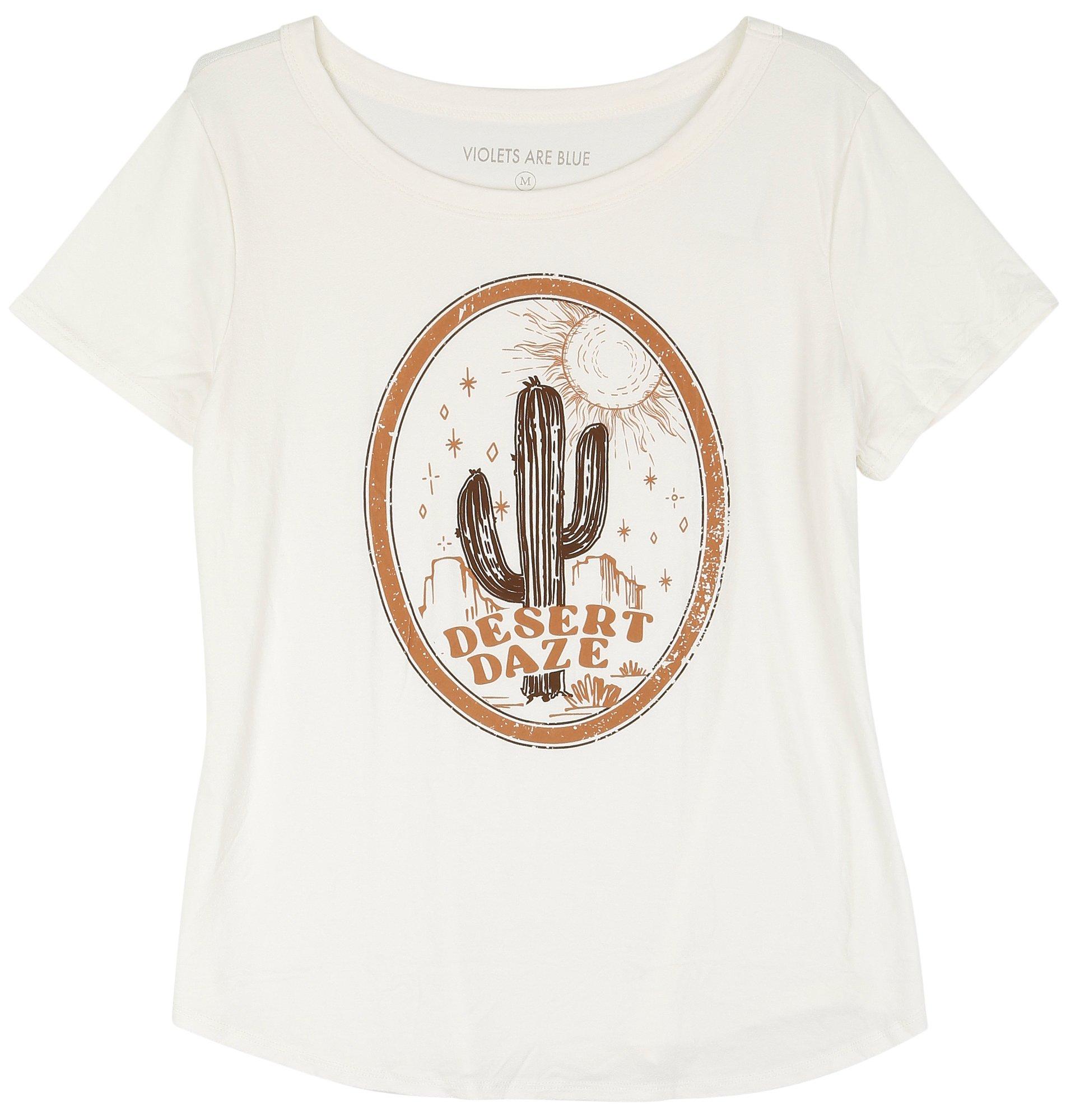Violets Are Blue Womens Folk Desert T-Shirt