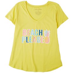 Ana Cabana Womens Beach Please T-Shirt