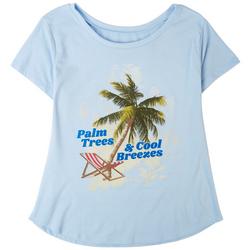Womens Palm Trees & Cool Breezes T-Shirt