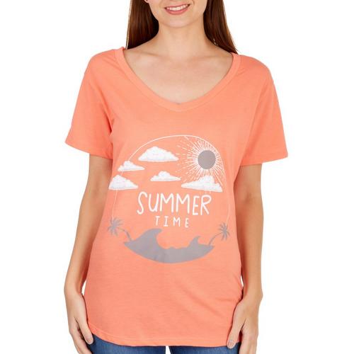 Ana Cabana Womens Summer Time T-Shirt