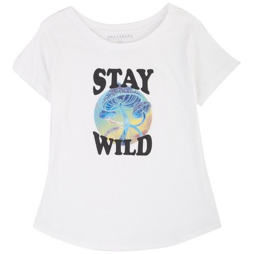 Ana Cabana Womens Stay Wild T-Shirt